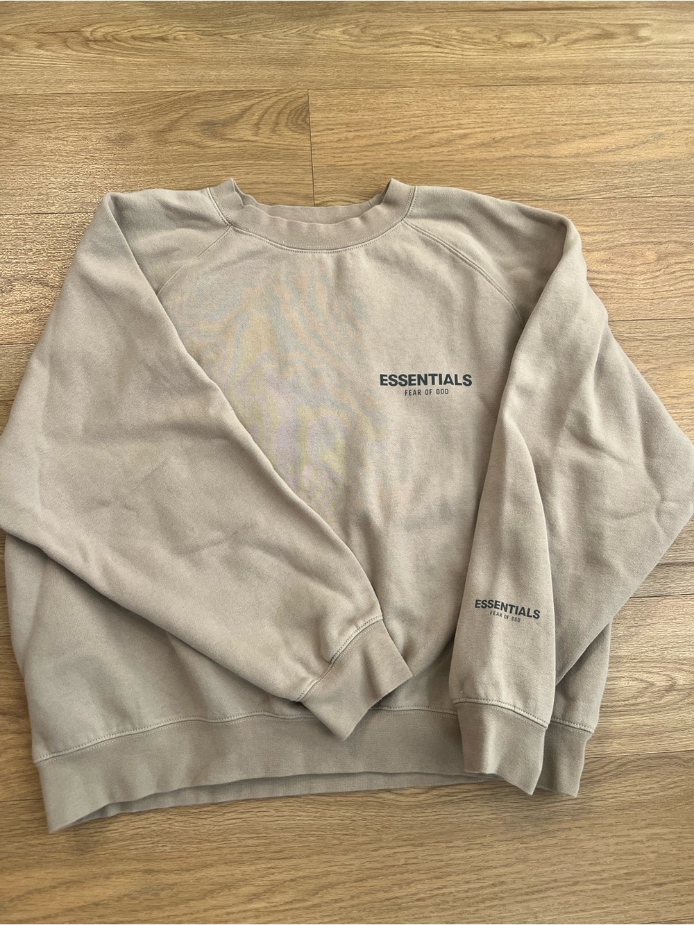Essentials Men's Crewneck Sweatshirt in Beige